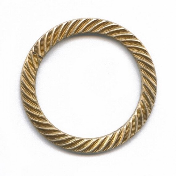 Raw Brass Flat Ring Blanks 5//16/" Wide Size 7 Pkg Of 6 Be Creative