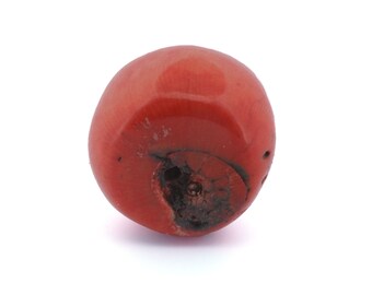 アフリカ貿易の珊瑚ビーズ。22 x 32 mm。35.41 グラム。b4-cor445.8