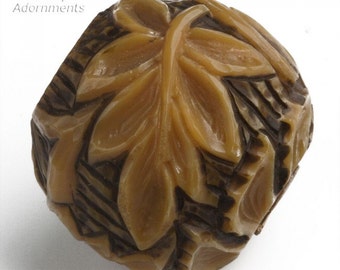 Fab 1920s carved bone umbrella handle. 40mm diameter. b3-bo177