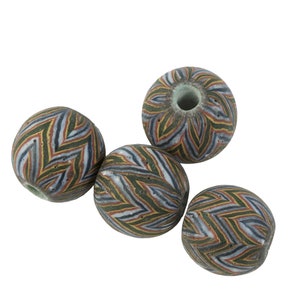 Ancient East Java Pelangi Jatim bead replica.  Average size 19mm pkg of 1. b1-885-2