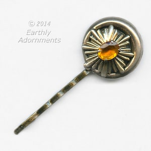 Topas Glas Haarspange mit himmlischen Design. ac-h-0131