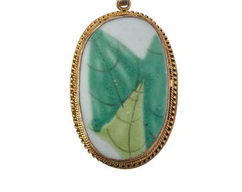 Antique Chinese porcelain shard pendant genuine Qing Dynasty. pdor432-22