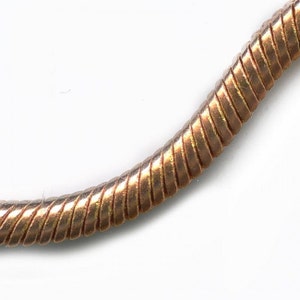 Red brass round snake chain 2mm per foot. b12-chn592