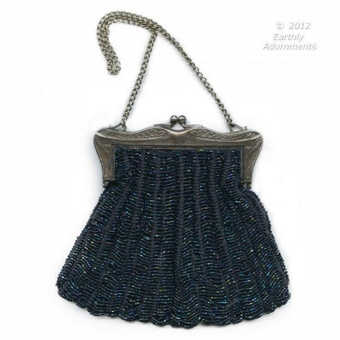 スペシャルオファ Early 20th Frame Silver With Lined Bag, Beaded Century バッグ