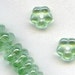 Czech peridot luster 5mm Daisy Lochrosen. 5x1.5mm. Pkg of 25. b11-gr-0995