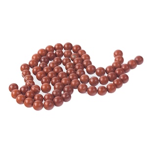Vintage &quot;AA&quot; quality natural red jasper 8mm beads. 8&quot; strand. 25 beads b4-jas285