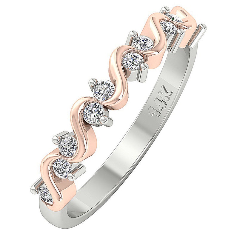 Antique Designer Engagement Ring SI1 G 0.30 Carat Genuine Diamond Prong Set 14K White Yellow Rose Gold 3.40 MM Ring Size 3-11