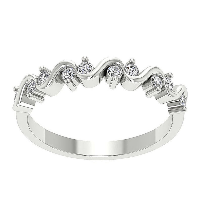 Antique Designer Engagement Ring SI1 G 0.30 Carat Genuine Diamond Prong Set 14K White Yellow Rose Gold 3.40 MM Ring Size 3-11