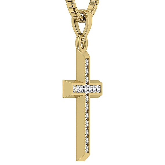Vs1 diamond on sale cross pendant