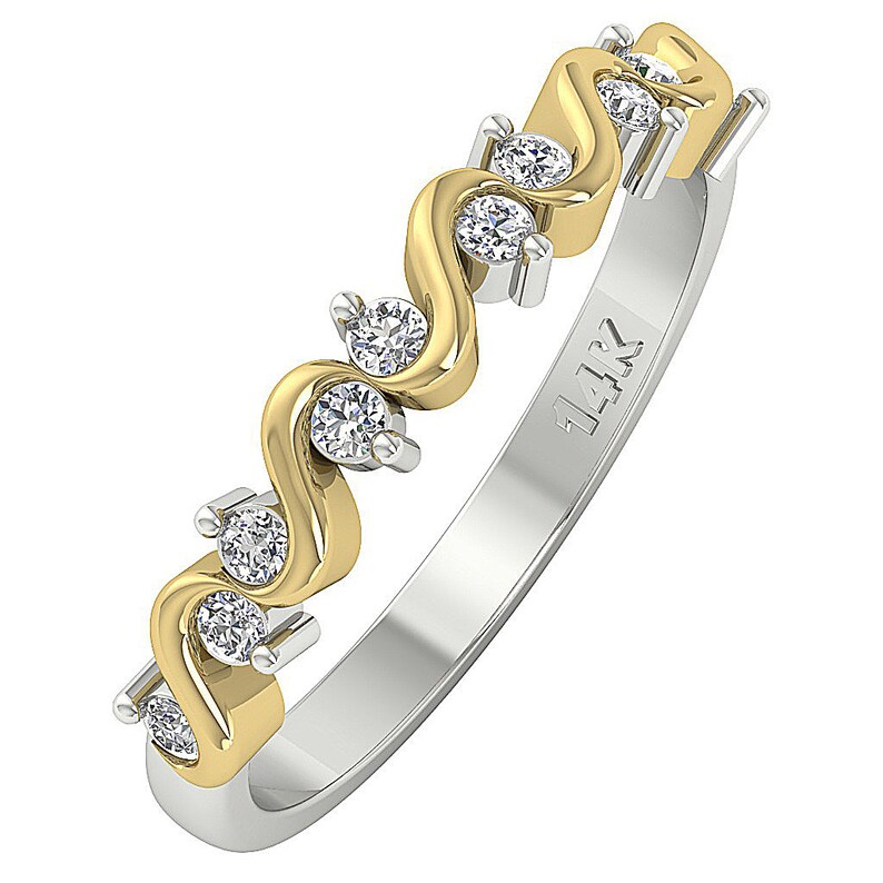 Antique Designer Engagement Ring SI1 G 0.30 Carat Genuine Diamond Prong Set 14K White Yellow Rose Gold 3.40 MM Ring Size 3-11