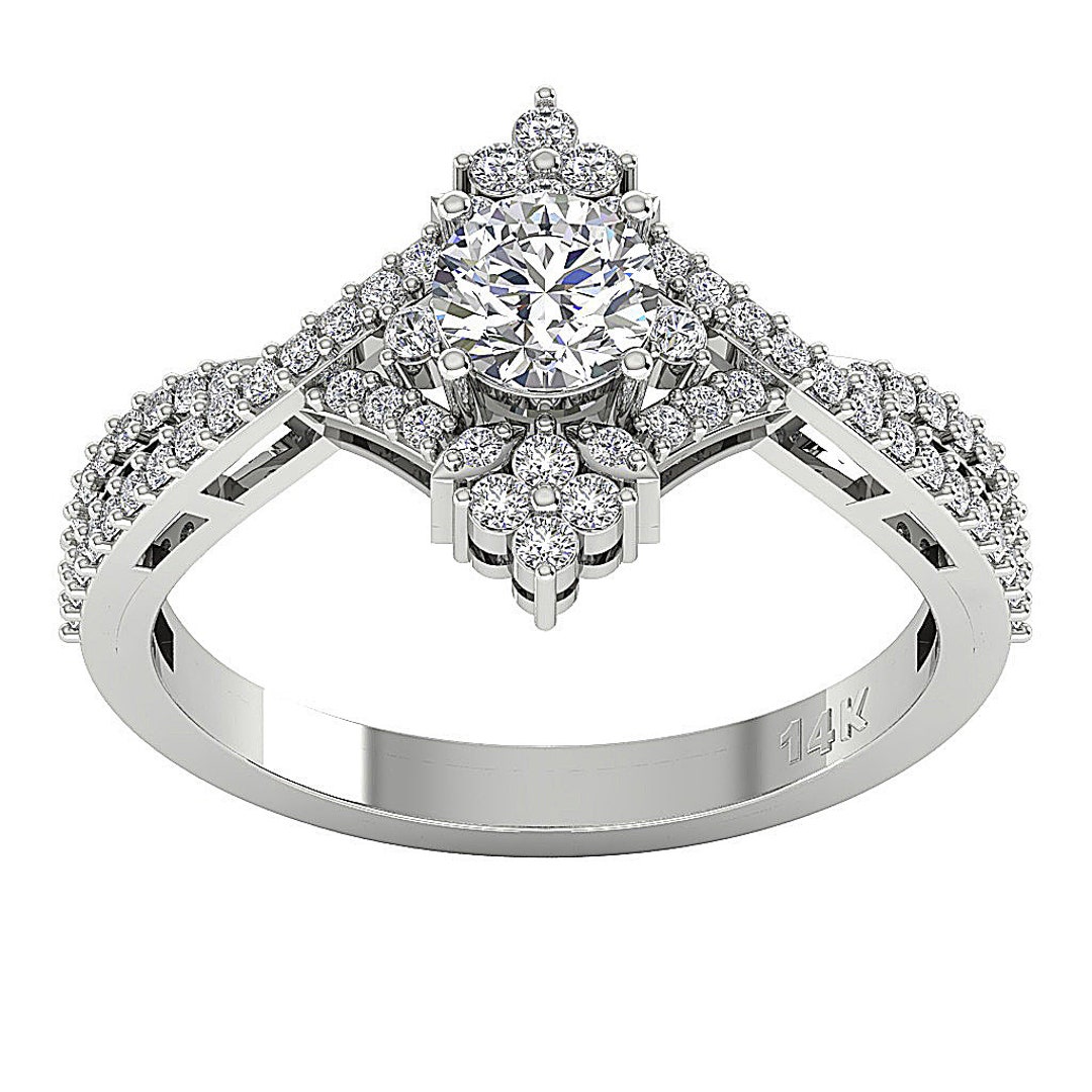 Split Shank Solitaire Engagement Wedding Ring I1 G 0.90 Ct - Etsy