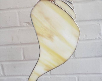 Stained Glass Conch Shell