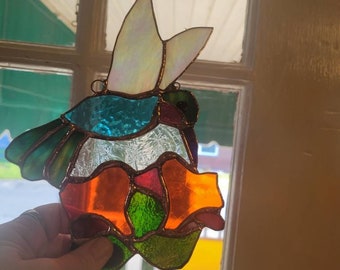 Stained Glass Hummingbird