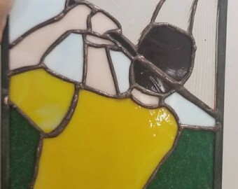 Stained Glass Golfer