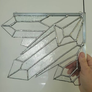 Buntglas-Kristalleckstück