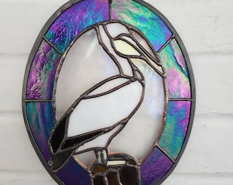 Stained Glass Pelican