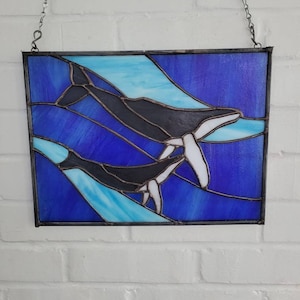 Stained Glass Humpback Whales