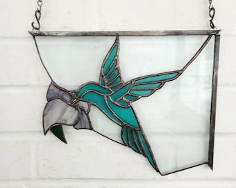 Stained Glass Hummingbird