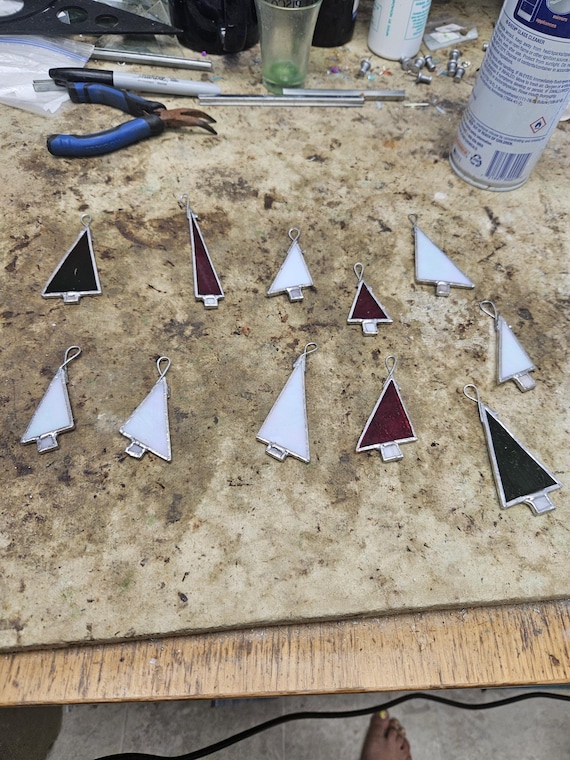 Stained Glass Christmas Trees