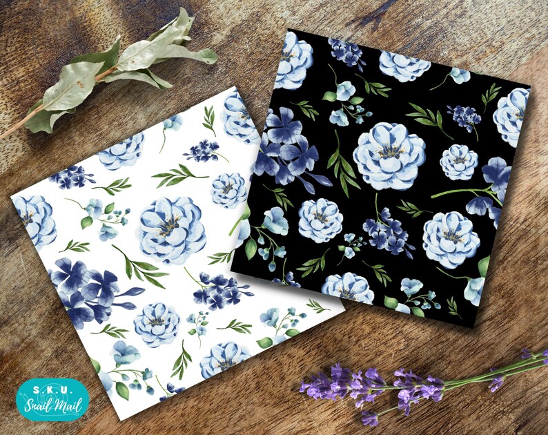 Flowers Digital Paper, Flowers Seamless Pattern, Floral Prints, Flowers ...