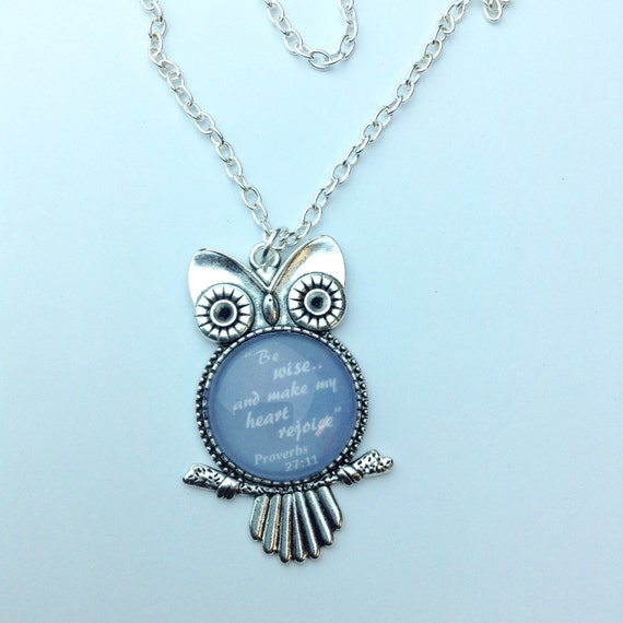 Mixed Metal Woodland Owl Pendant Necklace with Oxidized Brass and Ferrite Ore Rhinestones and Tassel Black Brass Ball Chain