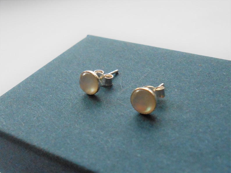 Shell Earrings Mother of Pearl Stud Earrings Bridal Earrings Stud Earrings