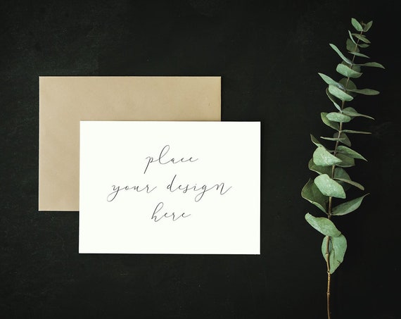 Invitation Postcard Mockup Photography Mockup Photo Wedding