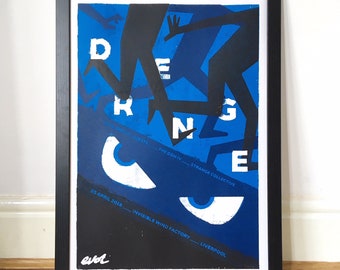 Drenge poster - Official gig poster - Limited edition - Drenge gig poster - Rock music poster - Band screen print - Band poster art