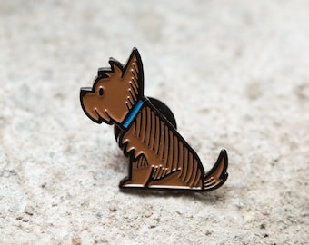 Dog enamel pin - Yorkshire Terrier - Dog lapel pin - Dog mom gift - Pet dog enamel pin - Valentine's gift - Dog enamel pin - Dog owner gift