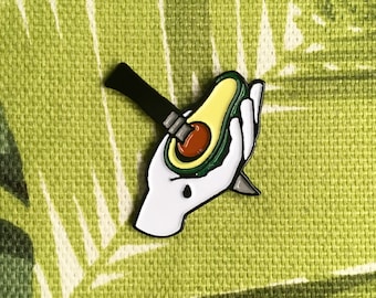 Avocado enamel pin - Enamel pin badge - Avocado injury - Avocado lover - Soft enamel - Birthday gift - Avocado pin - Valentine's Day gift