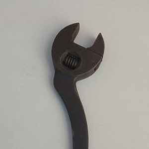 Large French vintage / antique working craftsman tool, adjustable wrench / spanner circa early 20th century.