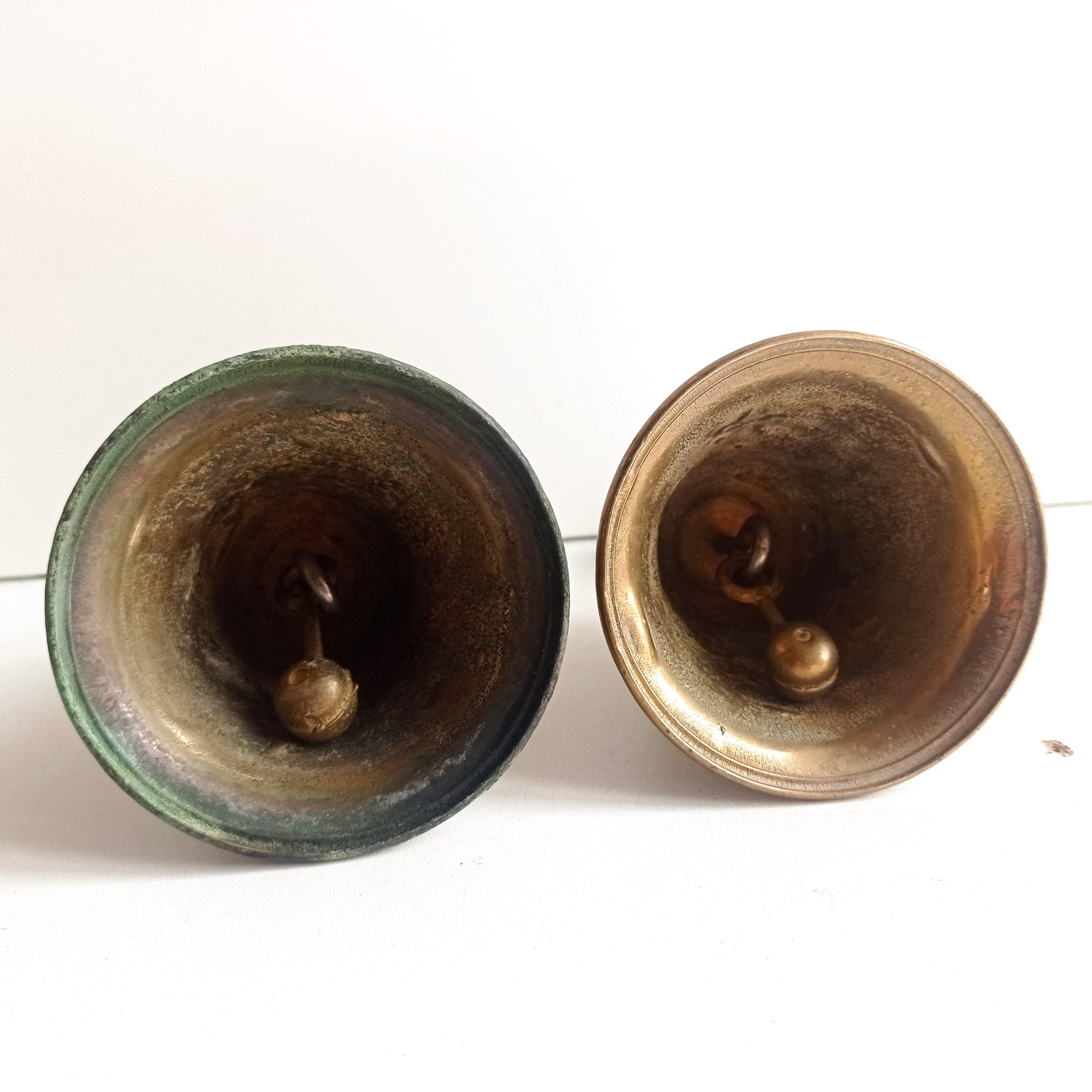 JOLIE ANCIENNE CLOCHETTE De TABLE BRONZE LAITON FEMME ELEGANTE Marquise D Imgx500 5248