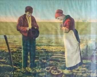 ジャン＝フランソワ・ミレーのジャガイモ栽培者 1861年、高品質の