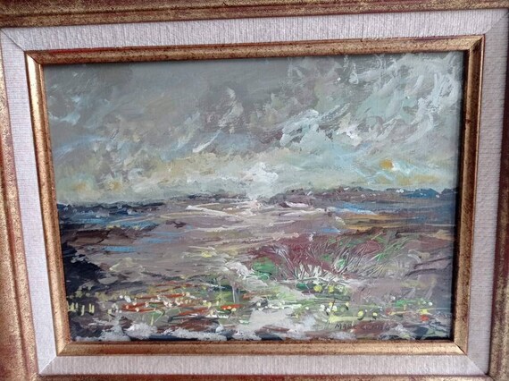 有名な画家マルク・セナックによる、フランスのビンテージ印象派