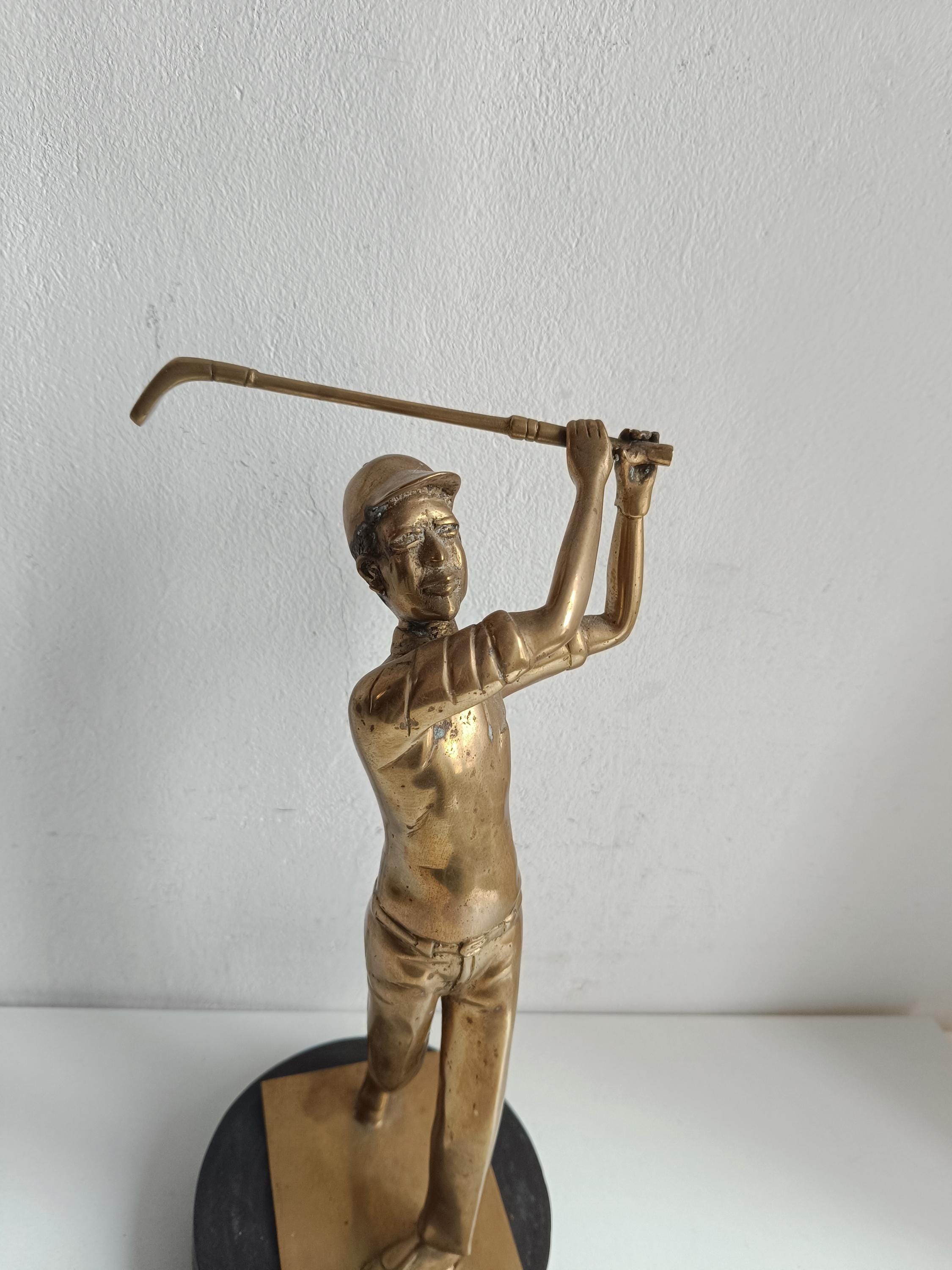 Antique Golf Statue - Etsy