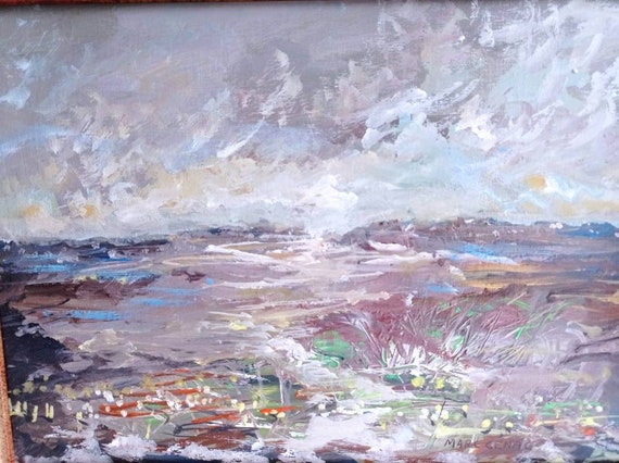 有名な画家マルク・セナックによる、フランスのビンテージ印象派