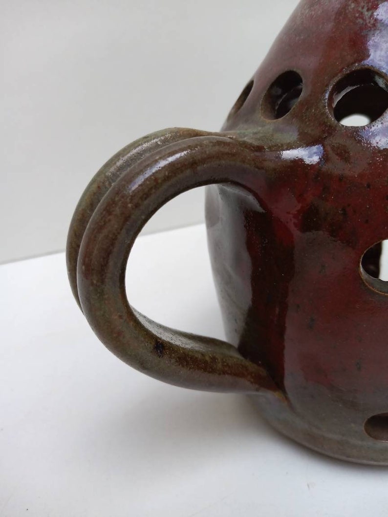 Fongombault Monastery Vintage Ceramic Candle Holder With Handle And Makers Mark Candleholders Home Living Renovatiog Ltd