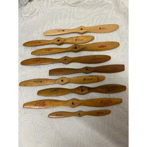 Vintage Top Flite Holzmodell Flugzeug Propeller Lot 9 Super-M Power Prop #1