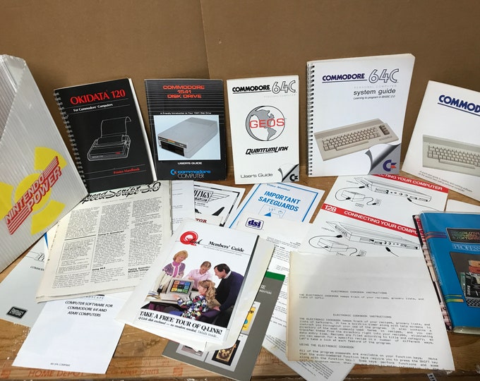 RARE Commodore 64 User's Guide, System Guide, Software Bonus Pack ...