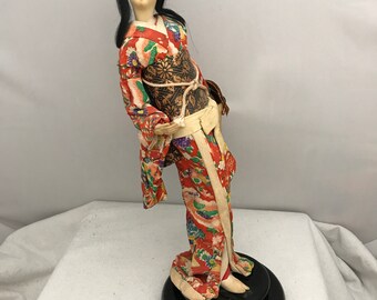 Vintage Japanese Doll 水彩 Vintage Japanese Doll 水彩 Vintage Japanese Doll 水彩