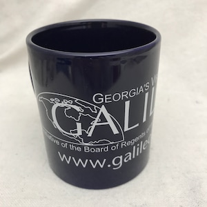 Galileo Coffee Mug - Georgia&#39;s Virtual Library Advertising Mug
