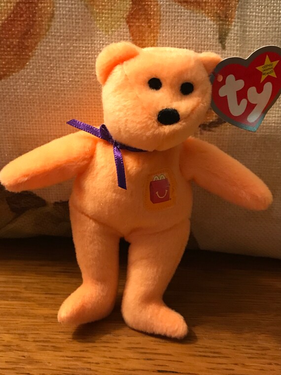 Ty Teenie Original Beanie Baby Mcdonald s Happy Meal the Bear