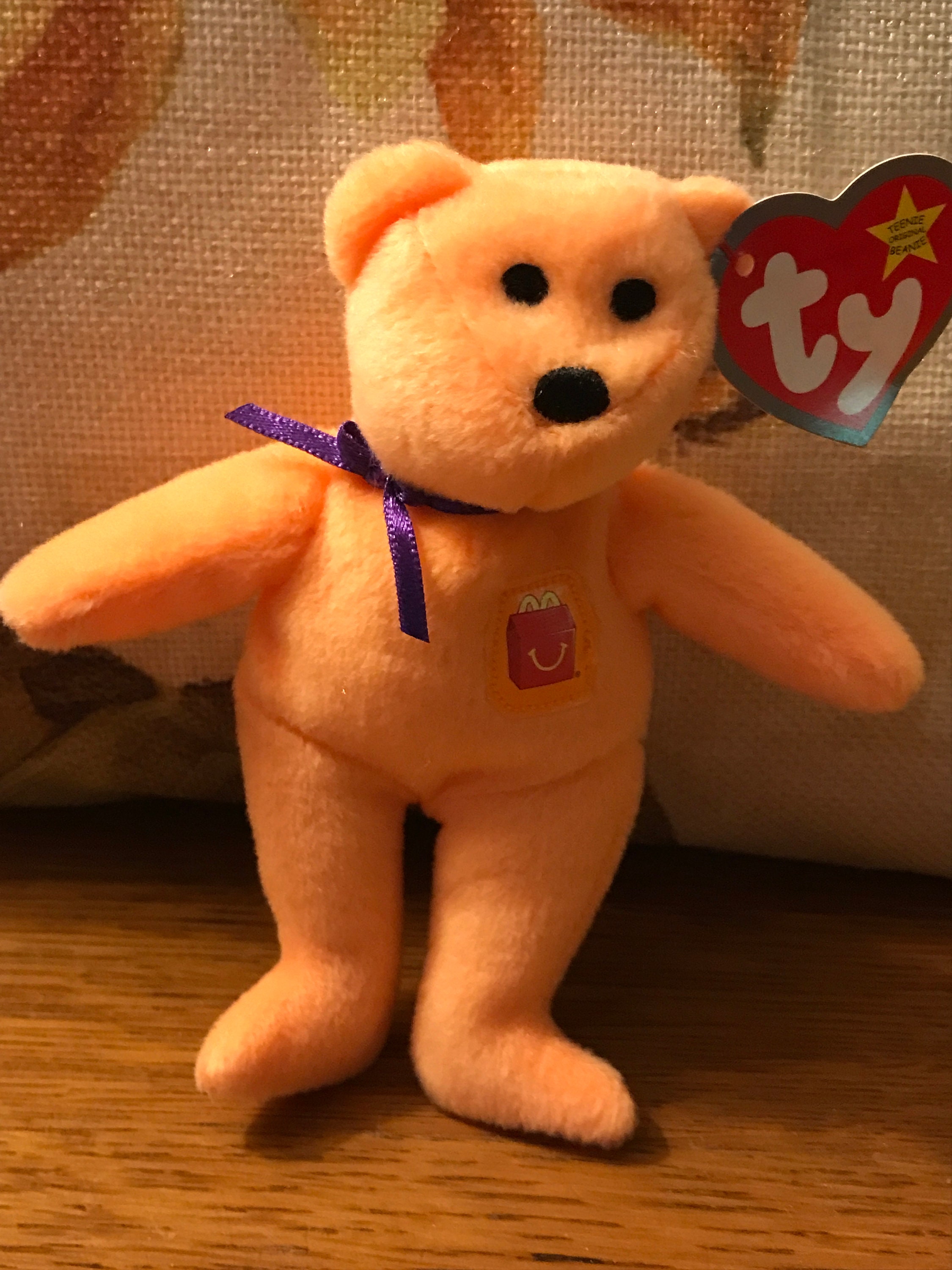 Ty Teenie Original Beanie Baby Mcdonald s Happy Meal the Bear