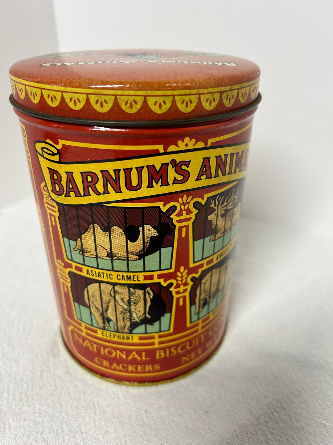 Vintage Animal Cracker Tin Barnum's Animals Crackers Etsy
