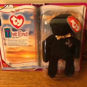 Ty Beanie Babies, Teenie Beanies The End, Two of the McDonald&#39;s 2000 Series, Both Born in 1999 NRFP