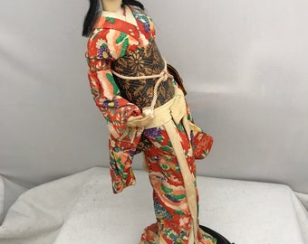 special vintage antique 民族衣裳　ベロア　kids？ Vintage Doll, Japanese, Geisha Doll, Nishi ND Kimono Doll