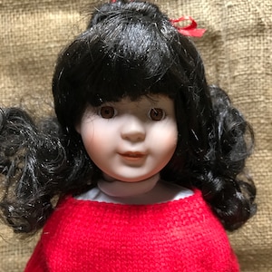 Vintage 1989 Marian Yu Doll, School Girl