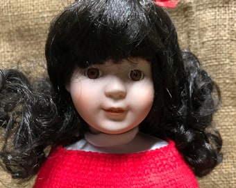 Vintage 1989 Marian Yu Doll, School Girl