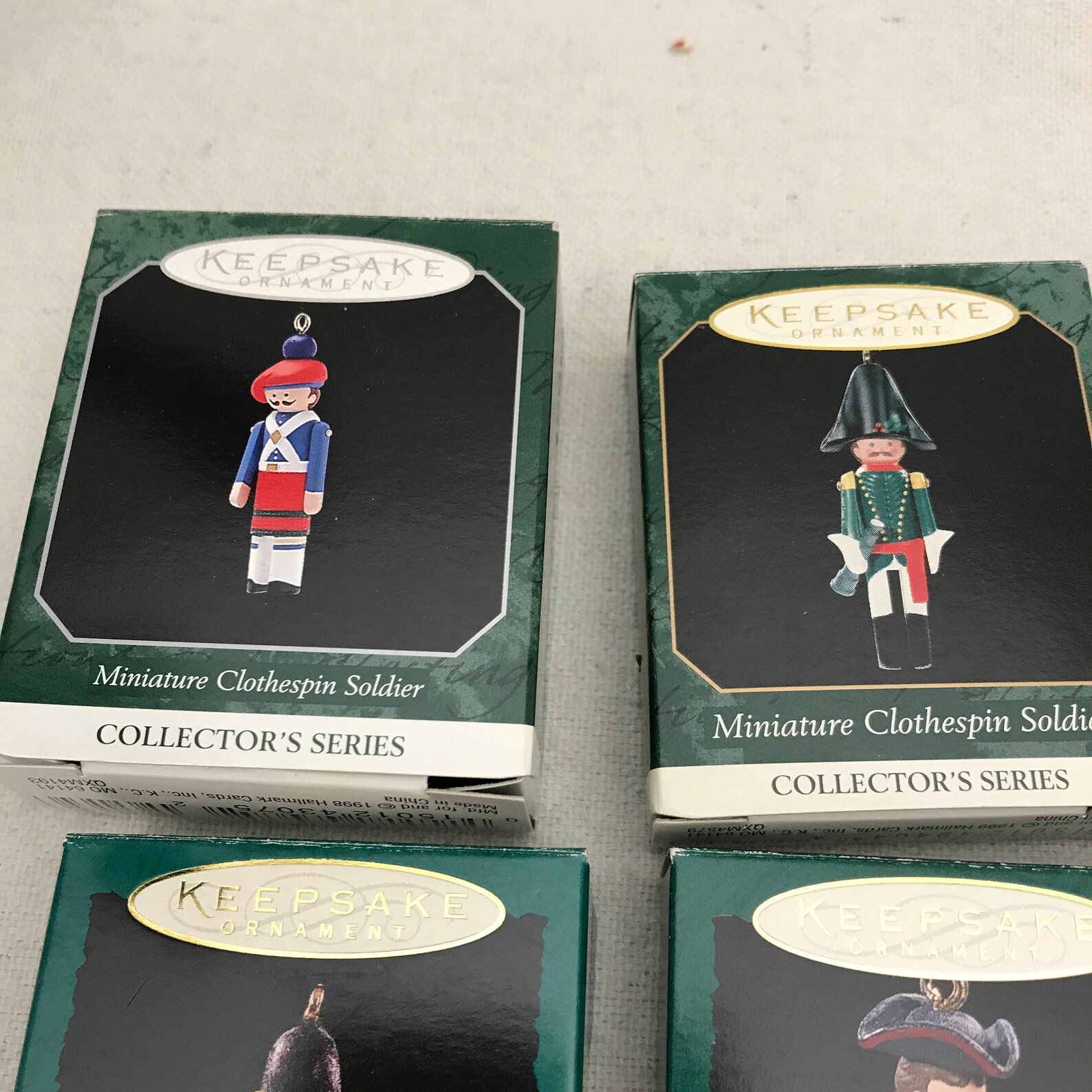 Hallmark Vintage Miniature Clothespin Soldier Ornaments Etsy
