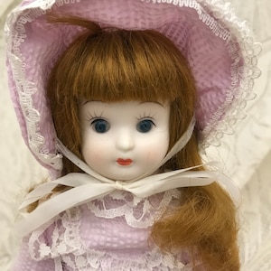 Nostalgic Doll, Porcelain Doll, Vintage 1983 Enesco, Original Tag and Label